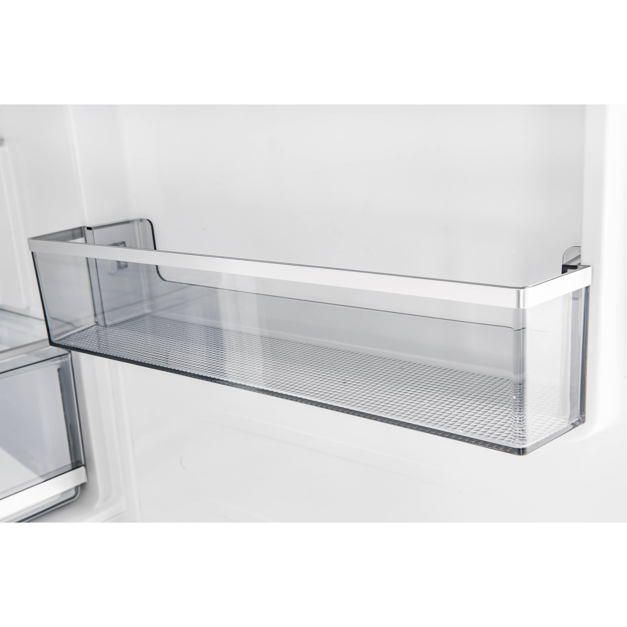 Alt View 6. Forno Appliances - Custodia 10.3 Cu. Ft. 24" Counter-Depth Bottom Freezer Refrigerator with Right-Hinge Door and Total No Frost - White - White.