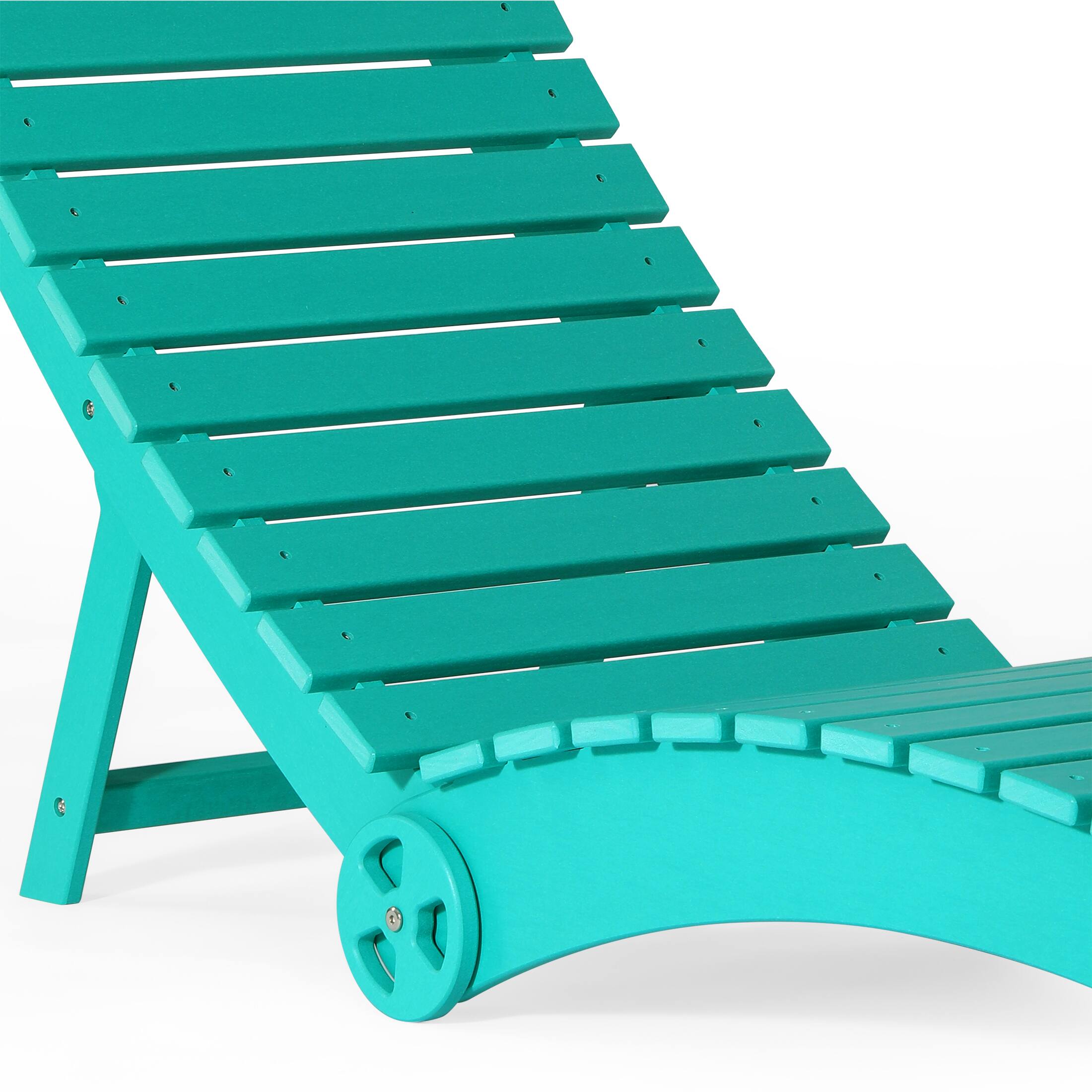 Alt View 3. WestinTrends - WestinTrends Ventura Outdoor HDPE In-Pool Patio Chaise Lounge Chair With Wheels - Turquoise.