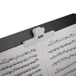 On Stage Stands - On-Stage Music Book Clip - Piano Accessories,Holds Books Open & Stabilizes Sheet Music, Scores on Music Stands, Spring - Black