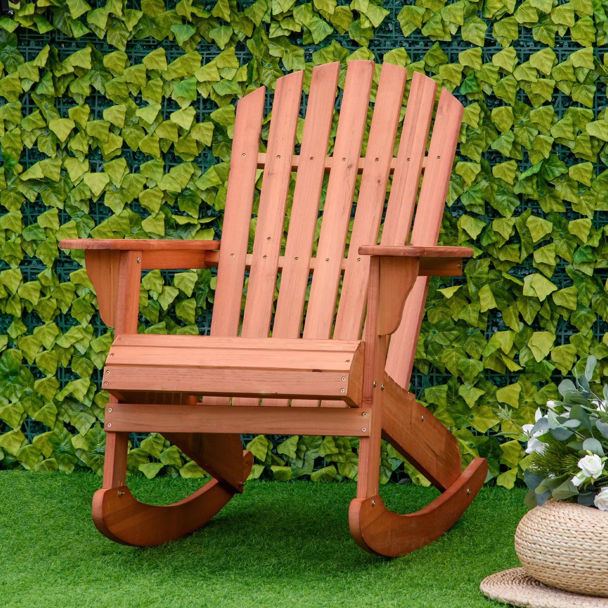 Alt View 6. Resenkos - Resenkos Adirondack Chair, Slatted Wood, Comfortable Back, Ergonomic Arms, Vintage Style, Outdoor Seating, Teak - Teak.