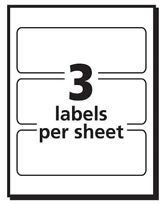3 labels per sheet