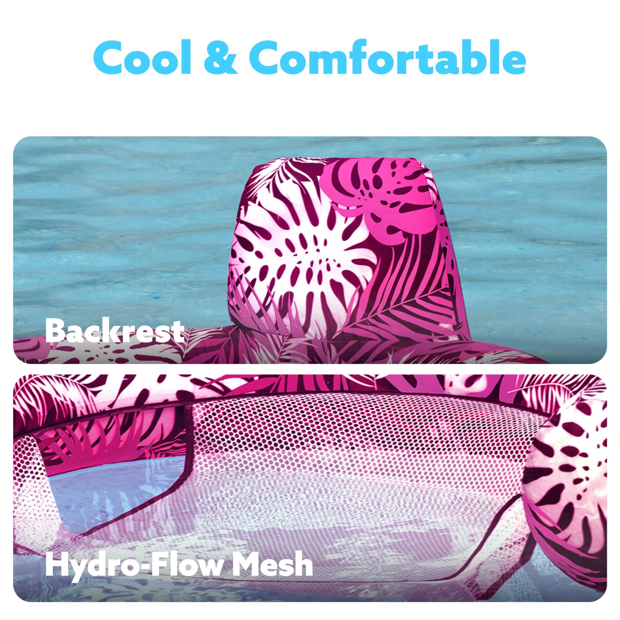 Cool & Comfortable Backrest Hydro-Flow Mesh