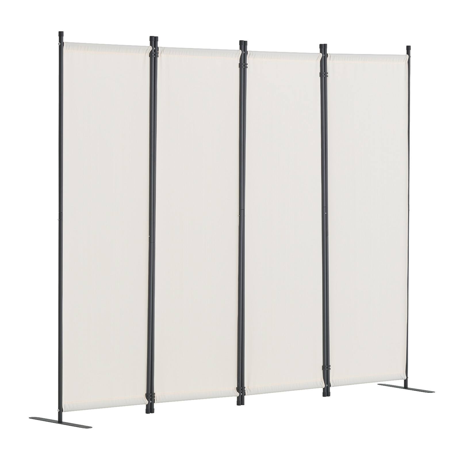 Alt View 5. VEVOR - Room Divider,  4 Panel Room Dividers and Folding Privacy Screens, Fabric Partition Room Dividers for Office, Bedroom - White.