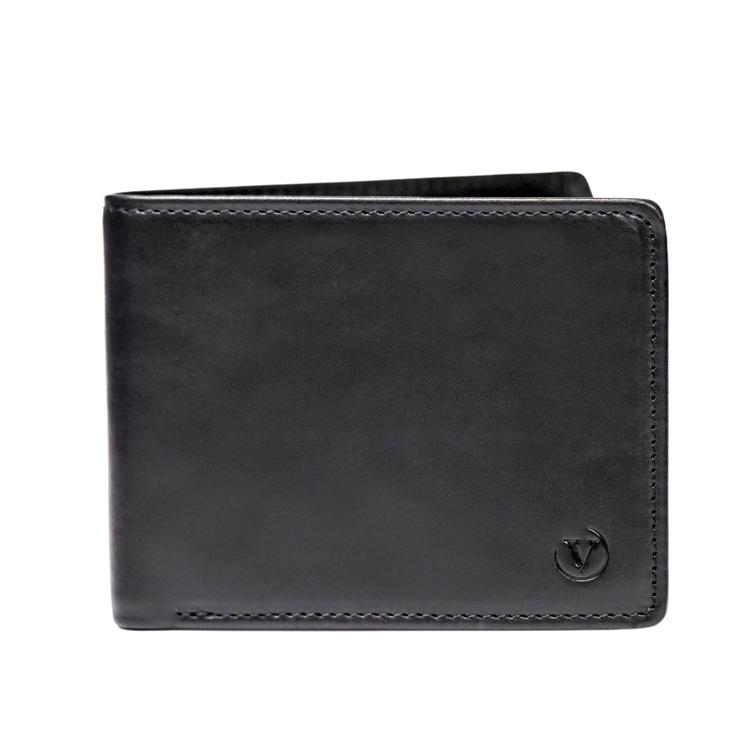 Front. Vionentus - Paragon VN500 Leather Wallet For Men - Black.