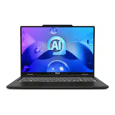 Front. MSI - MSI VenturePro 16 16” FHD+ Touchscreen Laptop - Intel Core 7 240H 2024 - RTX 5050 - 32GB RAM - 1TB Storage - Solid Gray.