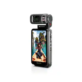 Minolta - MN5KGP1 20MP 5K Ultra HD Wi-Fi Handheld Pocket Camcorder with Motorized Tilting Lens Head