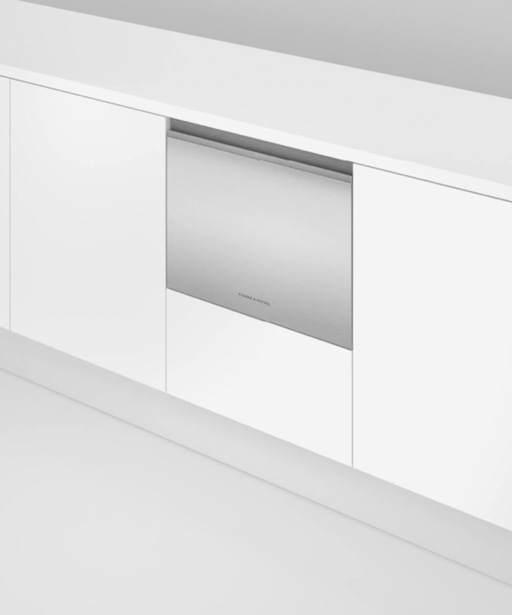 Alt View 13. Fisher & Paykel - Top Control Stainless Steel Built-in Single DishDrawer with 44 dBA - Stainless steel.