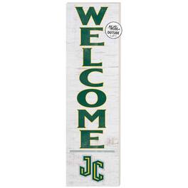 Jardine - New Jersey City Gothic Knights 10'' x 35'' Indoor/Outdoor Welcome Sign - White