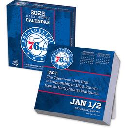Turner Licensing - Philadelphia 76ers 2022 Box Calendar - Multicolor