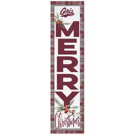 Jardine - Montana Grizzlies 12'' x 48'' Outdoor Christmas Leaner - White