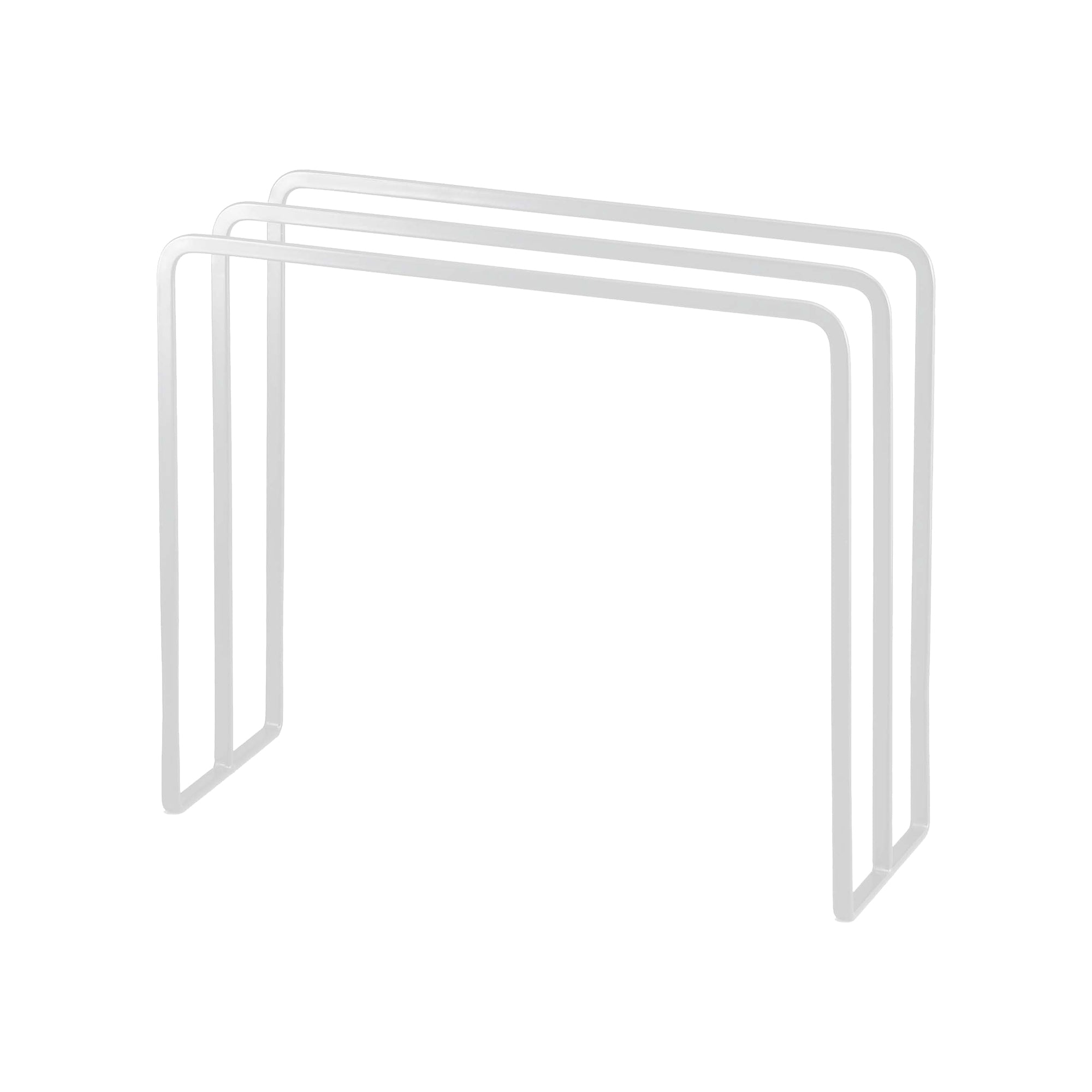 Back. Yamazaki Home - Dish Towel Hanger - Steel - White.