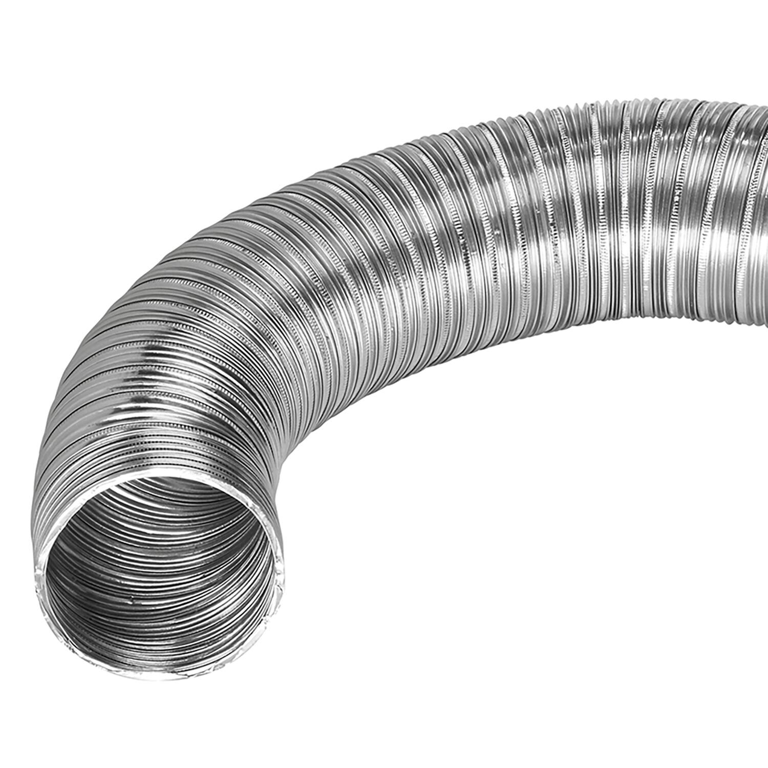 Back. Lambro - 8-Ft Flexible Semi-Rigid Aluminum Duct 10" Diameter.