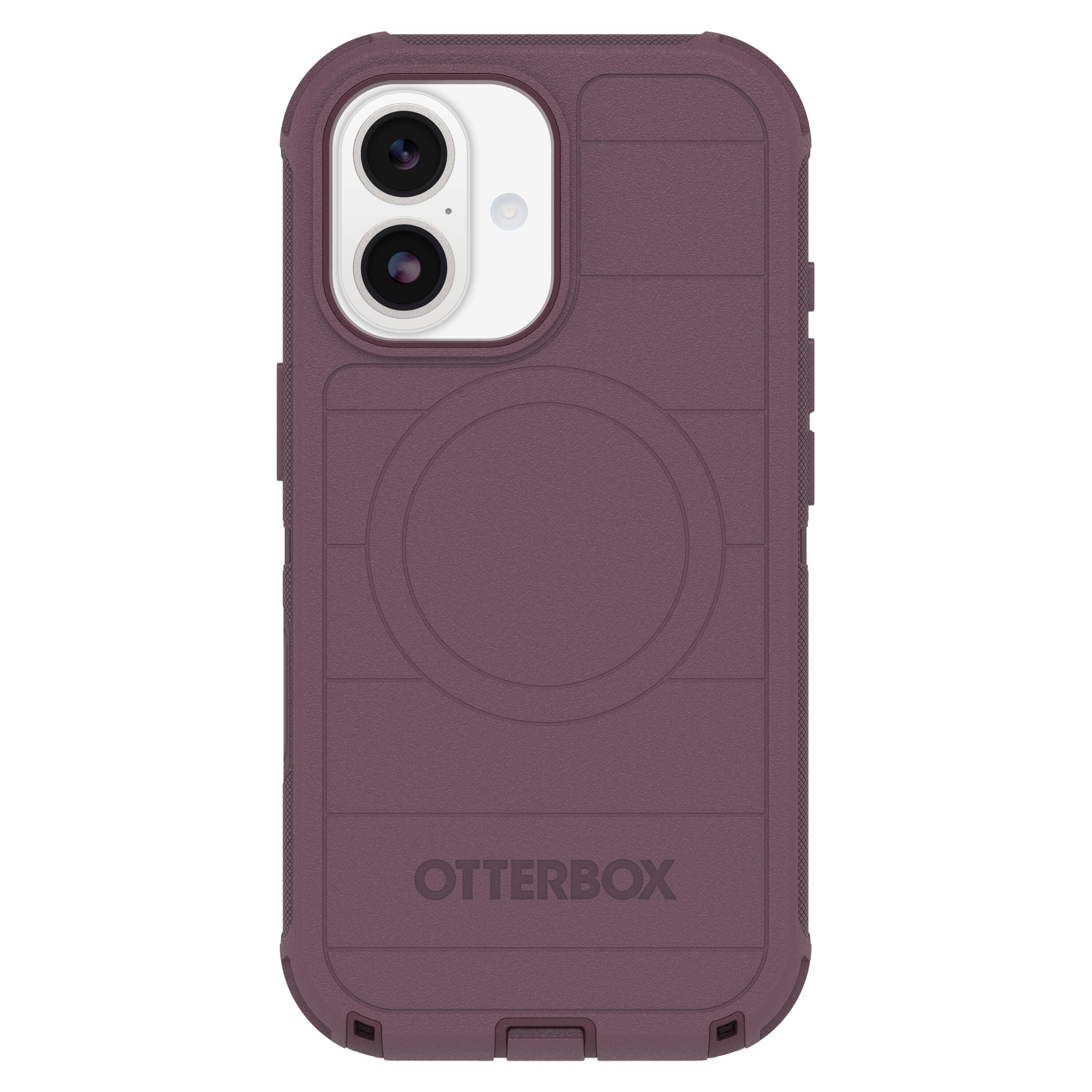 Angle. OtterBox - Defender Series Pro Hard Shell for Apple iPhone 17 - Purple.