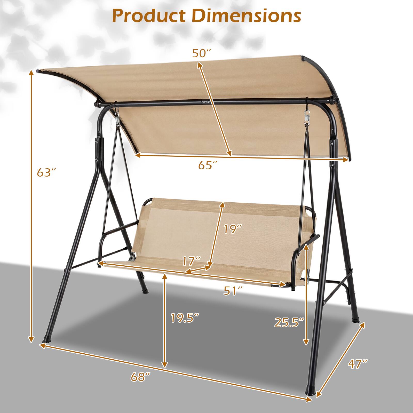 Product Dimensions: 50" x 63" x 65" x 19" x 17" x 51" x 19.5" x 25.5" x 68" x 47"
