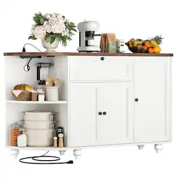 White and Rustic Brown