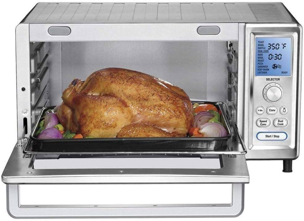 TOAST  
WAFFLE  
BAKE  
ROAST  
PIZZA  
SANDWICH  
KEEP WARM  
LEFTOVER  

350°F  
0:30  

SELECTOR  

Conv  
Speed Conv  
Dual Cook  

Start / Stop