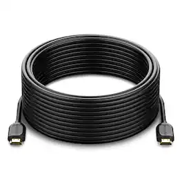 Fosmon - 50ft 4K HDMI Cable, Gold-Plated Premium High Speed, HDMI 2.0 Cable 4K@60Hz/2160p Support 18Gbps - Black
