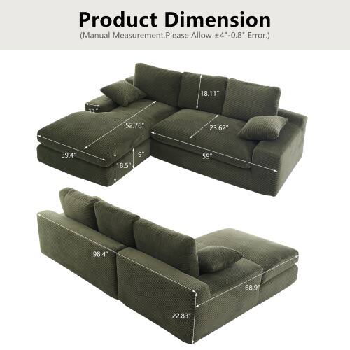 Product Dimension (Manual Measurement, Please Allow ±4"-0.8" Error.)  
18.11" 11" 52.76" 23.62" 39.4" 18.5" 9" 59" 98.4" 68.9" 22.83"