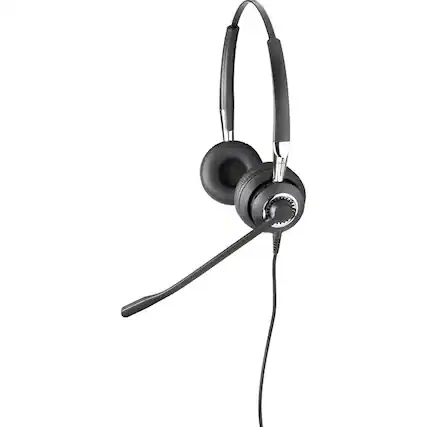 Front. Jabra - Jabra BIZ 2400 II QD Headset - Stereo - Quick Disconnect - Wired - Over-the-head - Binaural - Supra-aural - Noise - Black.