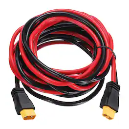 Unique Bargains - 600VDC XT60 Extension Cable, 10AWG XT60 Male to Female for RC/Solar/FPV Drone - Red and Black
