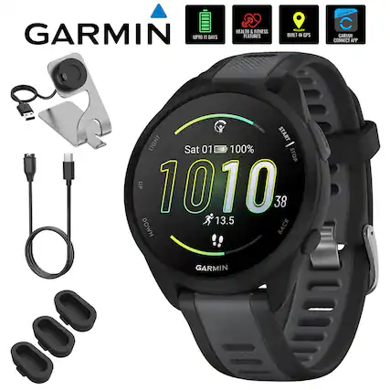 GARMIN UPTO 11 DAYS
HEALTH & FITNESS FEATURES
BUILT-IN GPS
GARMIN CONNECT APP
LIGHT
Sat 01 100%
10:10
38
13.5
BACK
GARMIN