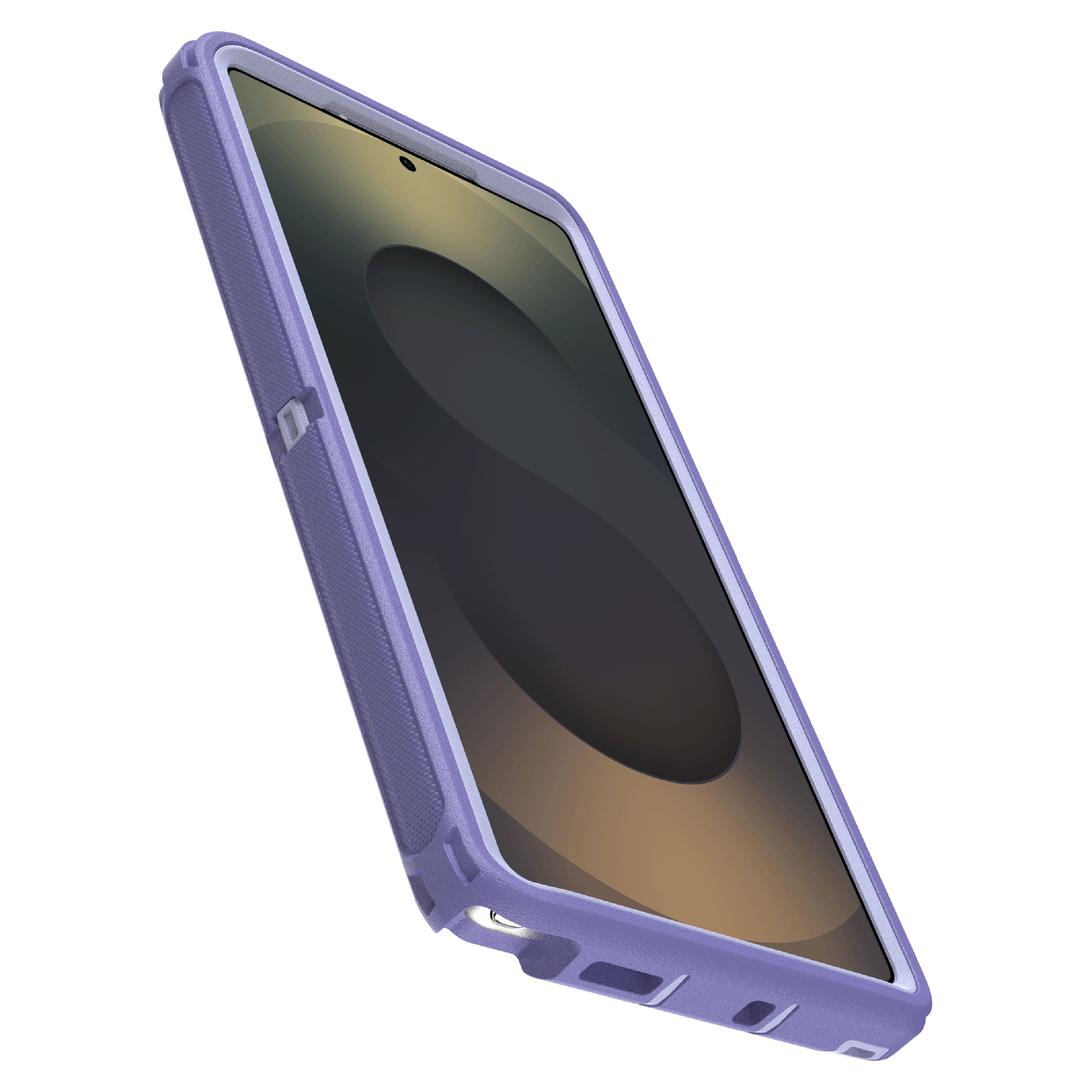 Left. OtterBox - Defender Series Pro Hard Shell for Samsung Galaxy S25 Ultra - Purple.