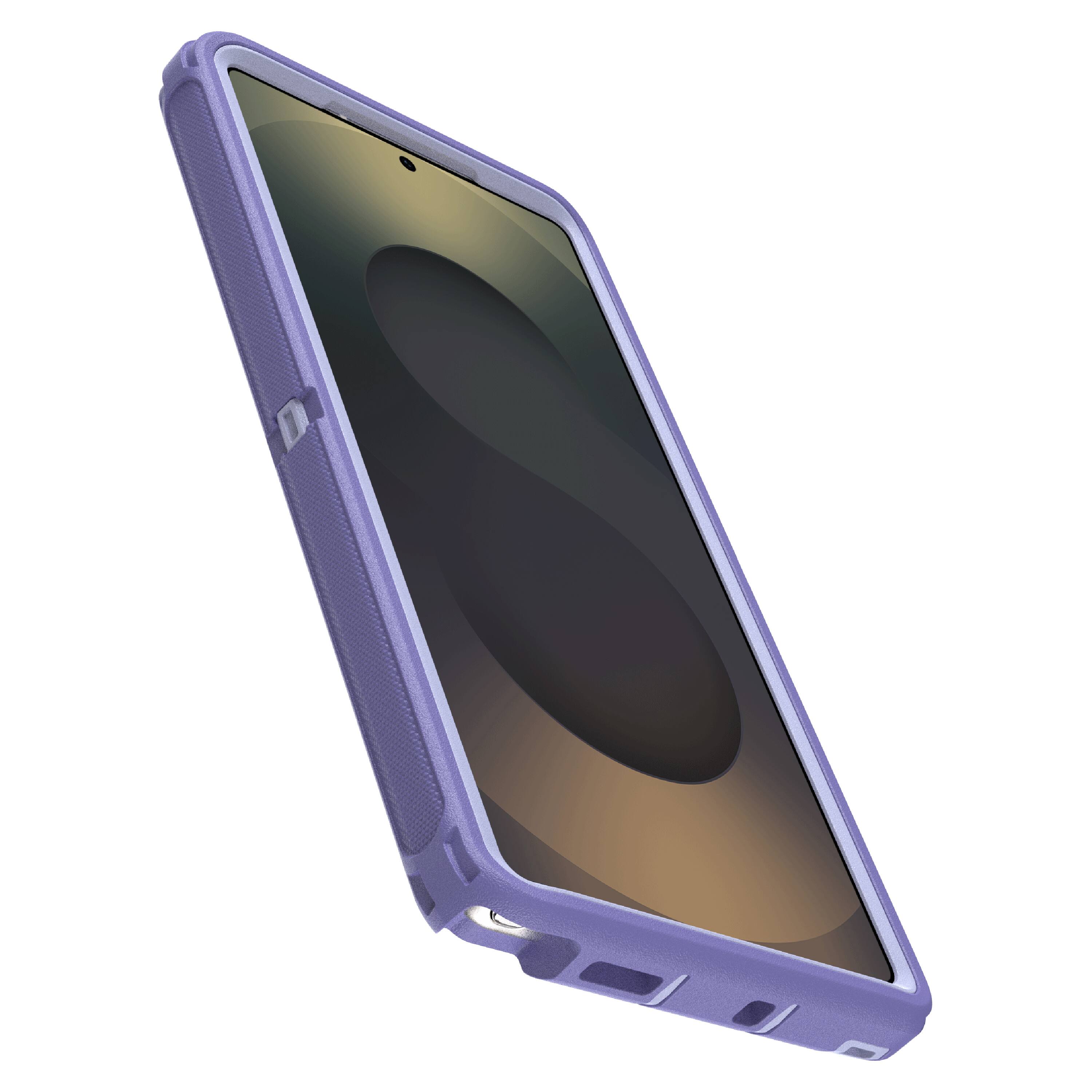 Left. OtterBox - Defender Series Pro Hard Shell for Samsung Galaxy S25 Ultra - Purple.