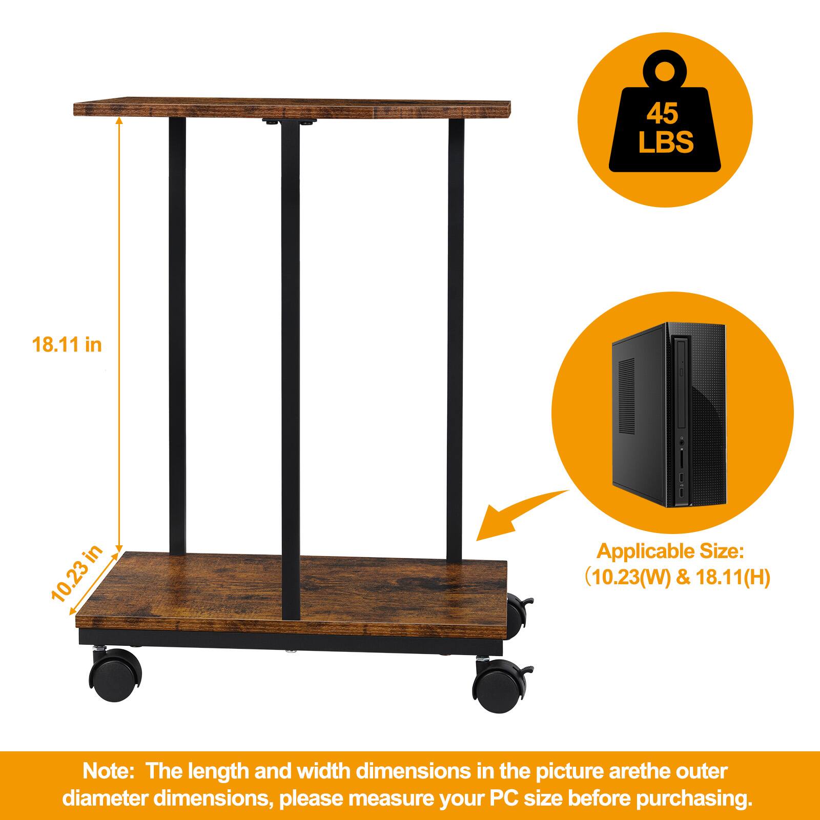 45 LBS  
18.11 in  
10.23 in  

Applicable Size: (10.23(W) & 18.11(H))  

Note: The length and width dimensions in the picture are the outer diameter dimensions, please measure your PC size before purchasing.