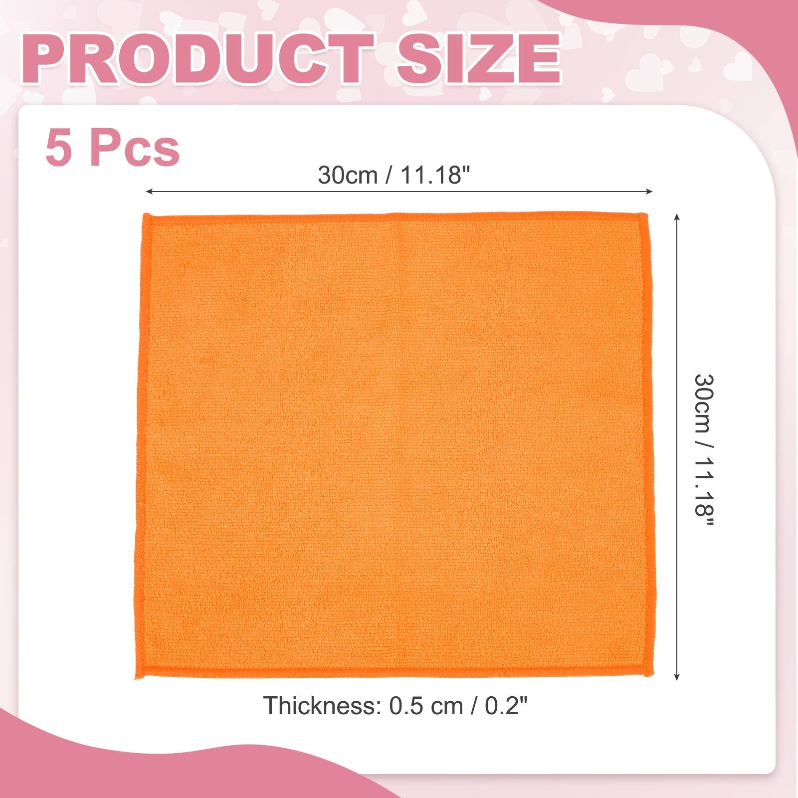 PRODUCT SIZE

5 Pcs

30cm / 11.18"

30cm / 11.18"

Thickness: 0.5 cm / 0.2"