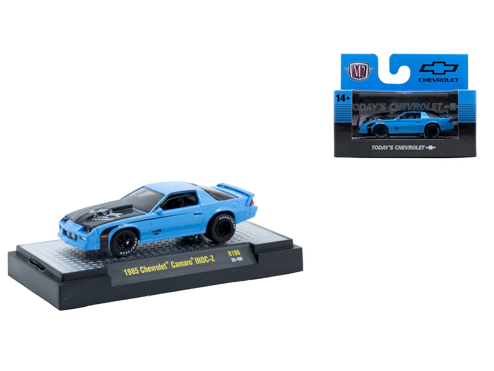 M2 TTP CHEVROLET 14+  
TODAY'S CHEVROLET  
BHA A SOODFYEES XA I OASROS R106 IROC-Z 25-108  
Chevrolet Camaro 1985