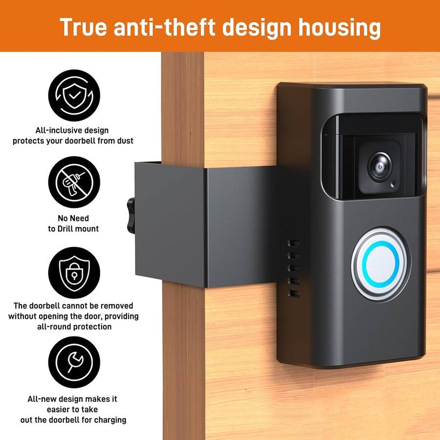 Schertz Anti Theft Ring Doorbell Mount – No Drill, for Battery