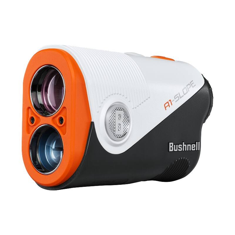 Bushnell - A1-Slope Golf Rangefinder with Slope | 6X Magnification with Tournament Mode | Pinseeker JOLT and Bite Magnetic Skin - Orange