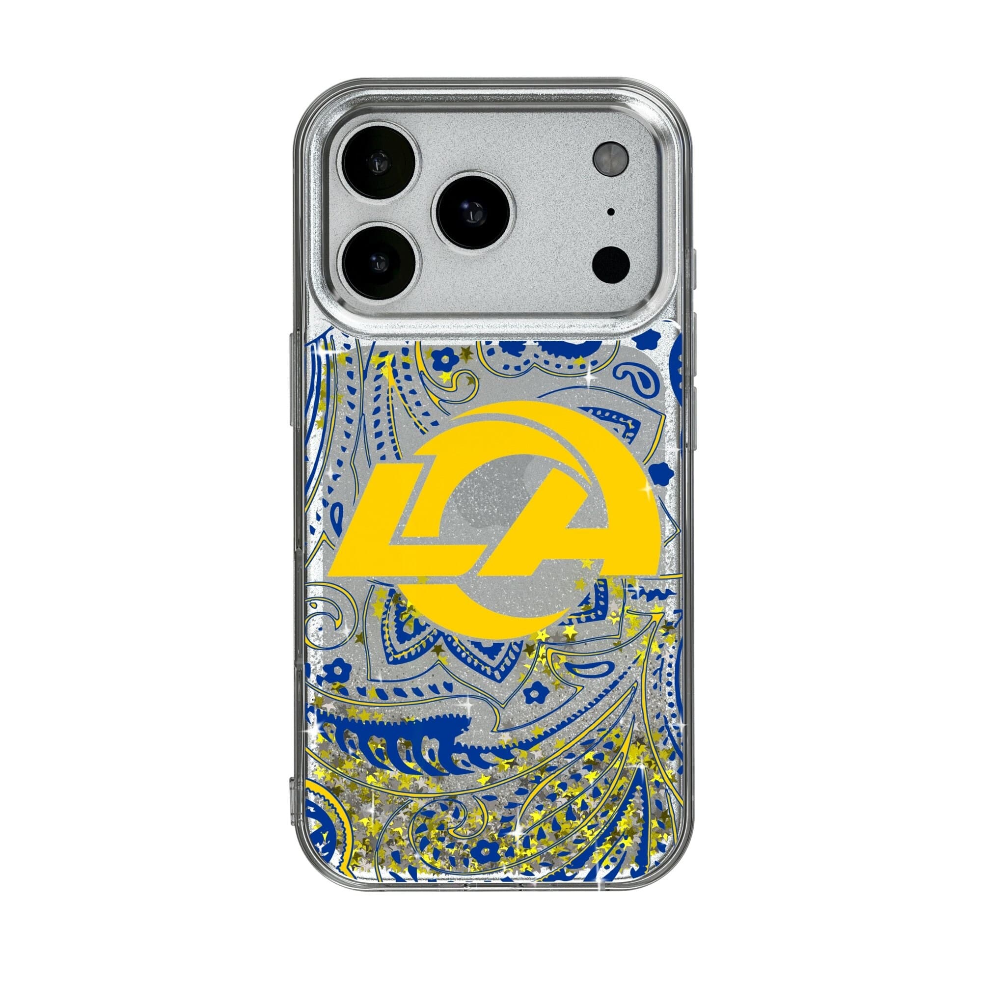 Keyscaper - NFL - Los Angeles Rams iPhone Paisley Design Glitter Case - 17 Pro Max - Multicolor price history on PriceWatchPro