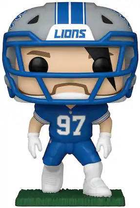 Front. Funko - Funko POP! NFL: Lions - Aidan Hutchinson - COLLECTIBLES - Multicolor.