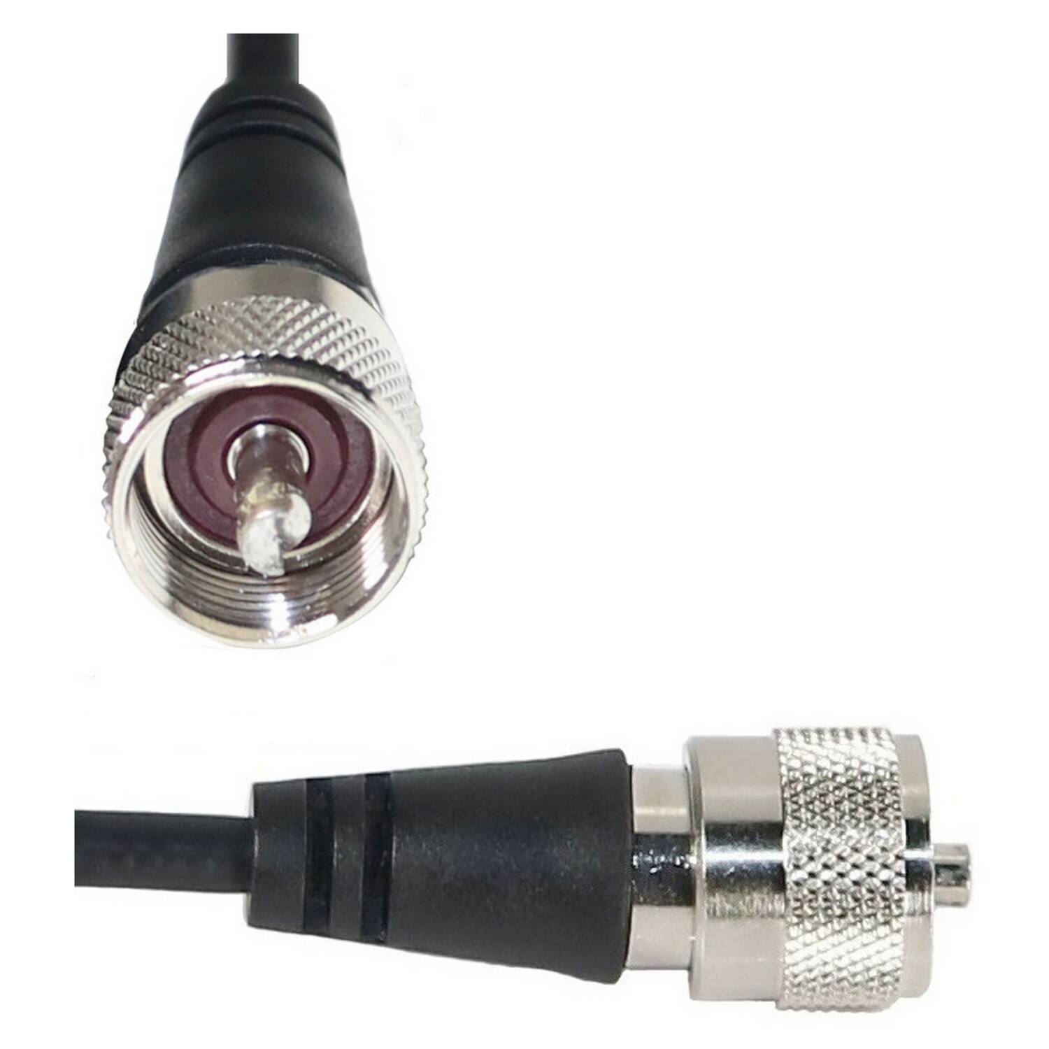 Alt View 4. Tram - 3-1/4-Inch Zinc NMO Magnet Mount with RG58 Coaxial Cable and UHF PL-259 Connector - Black.