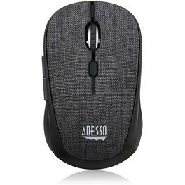 Adesso - iMouse S80B - Wireless Fabric Optical Mini Mouse - Optical - Wireless - 30 ft - Radio Frequency - 2.40 - Wireless - Black
