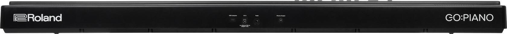 Roland  
GO:PIANO  

USB Computer  
USB In  

Use Roland USB adapter only  

Phone/Output