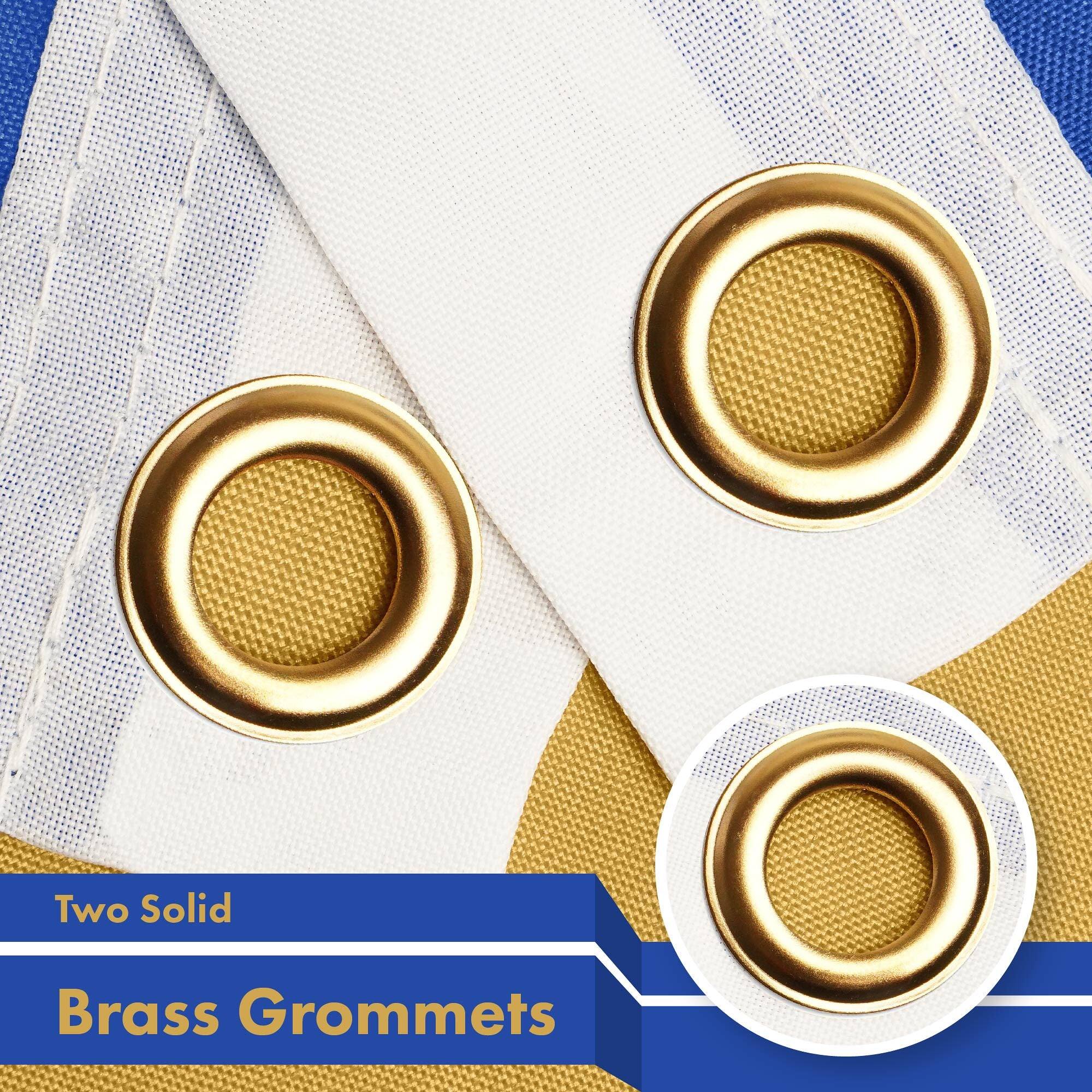 Two Solid Brass Grommets