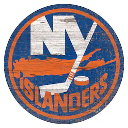Fan Creations - New York Islanders 24'' x 24'' Distressed Logo Cutout Sign - Multicolor