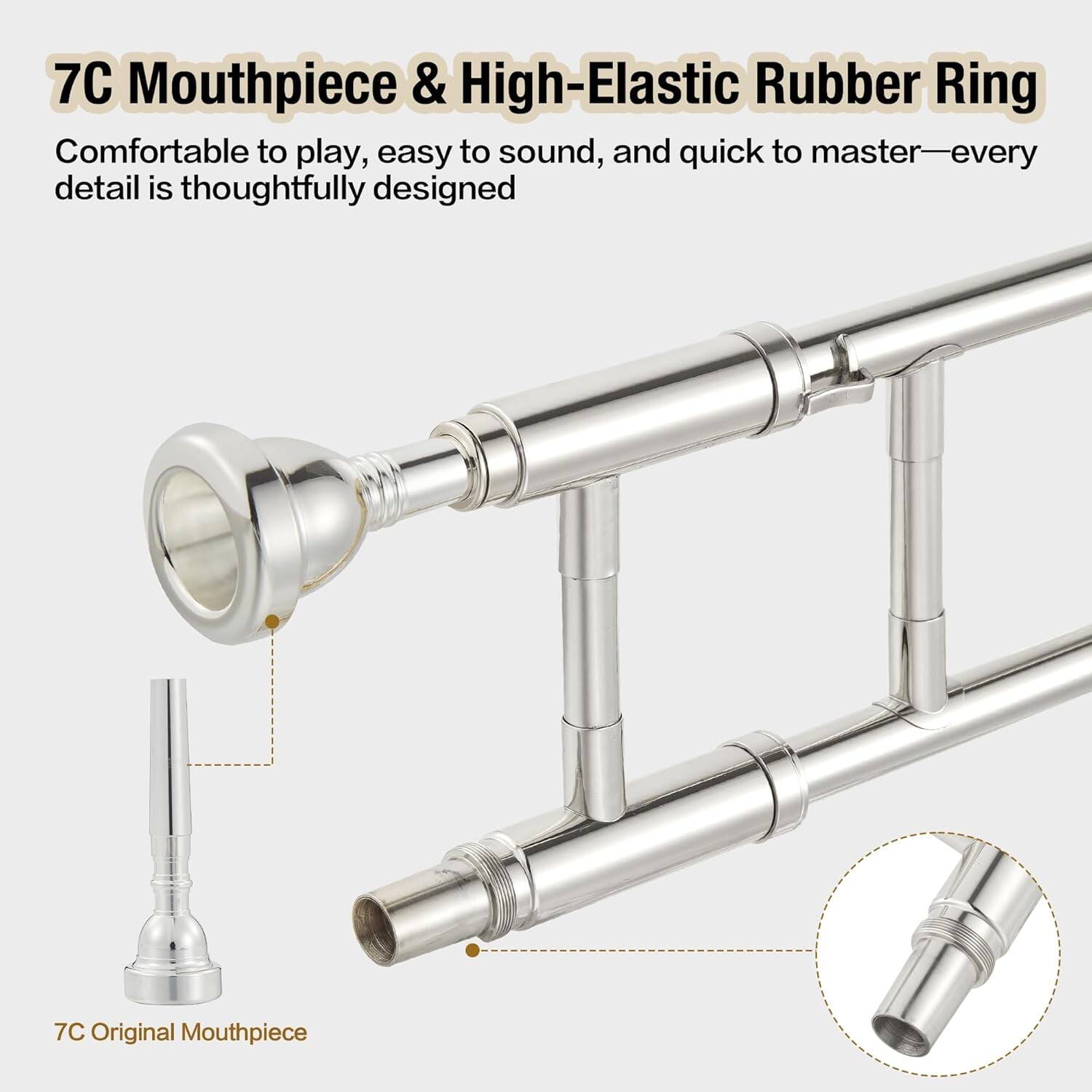 7C Mouthpiece & High-Elastic Rubber Ring

Comfortable to play, easy to sound, and quick to master—every detail is thoughtfully designed

7C Original Mouthpiece