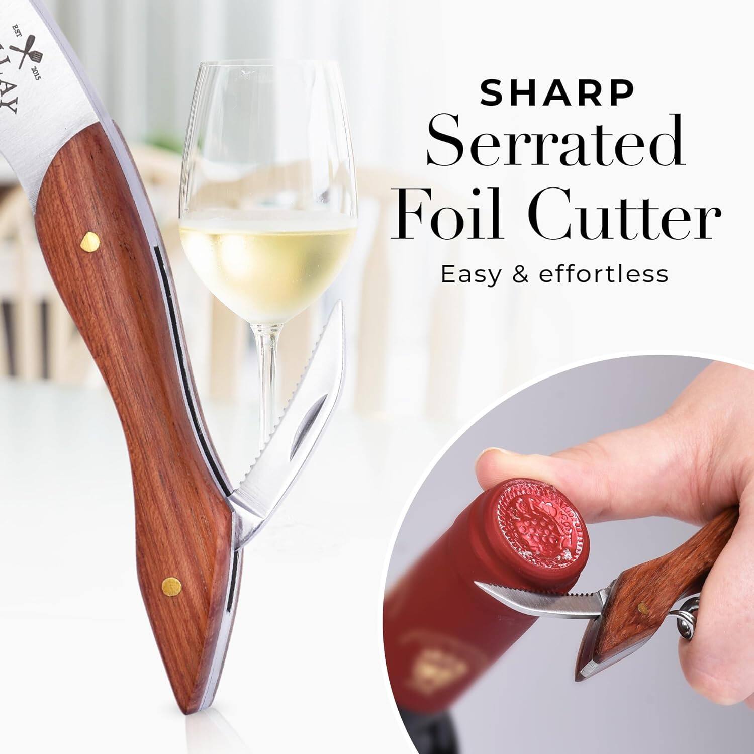 5 * : 2015 KAY SHARP Serrated Foil Cutter Easy & effortless

SHARP Serrated Foil Cutter
Easy & effortless