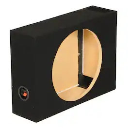 QPower - SHALLOW112 Single 12" Vented Shallow Subwoofer Sub Box Enclosure - Black