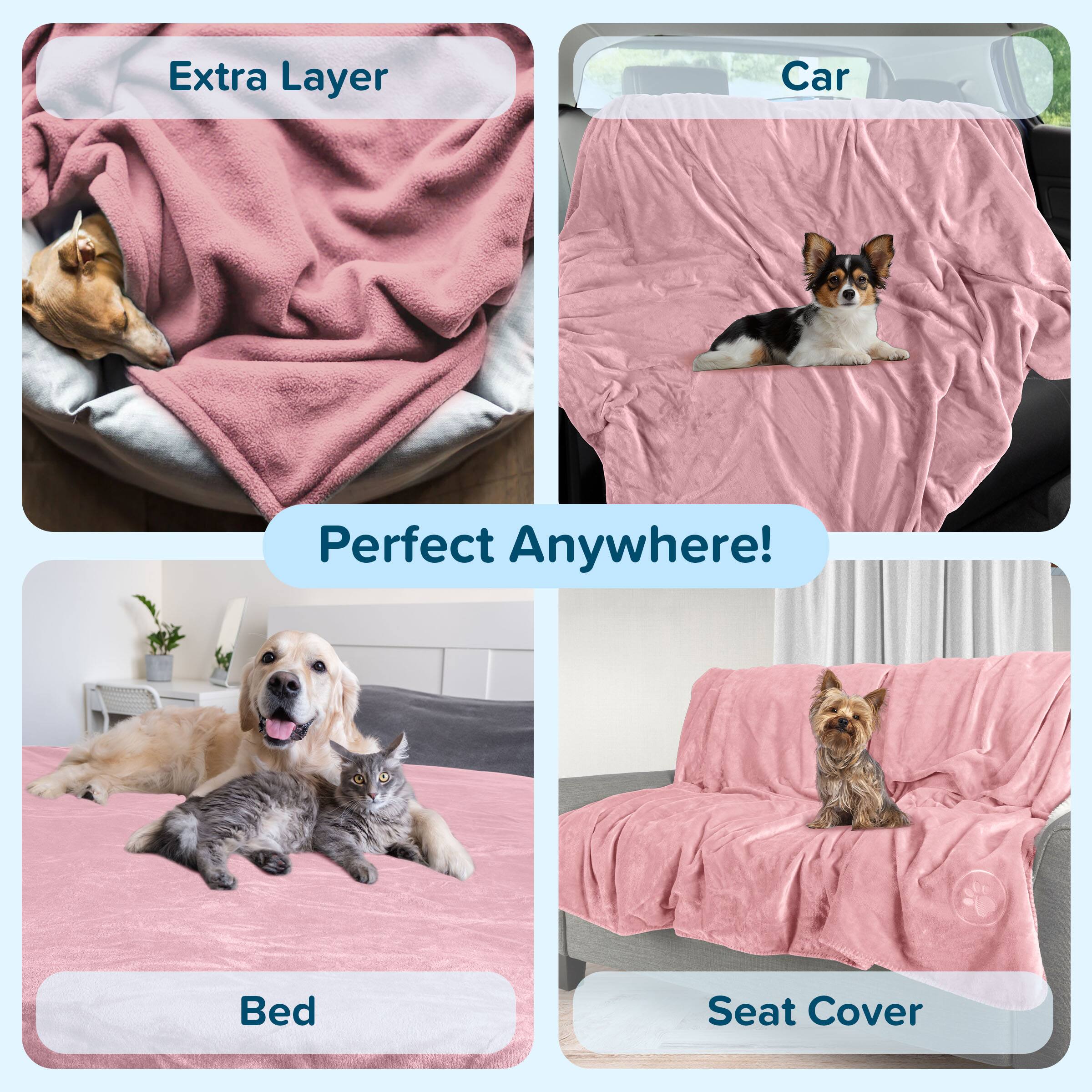 Extra Layer  
Car  
Perfect Anywhere!  
Bed  
Seat Cover