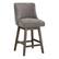 Angle. OSP Home Furnishings - Granville 26" Swivel Stool - Charcoal / Grey.