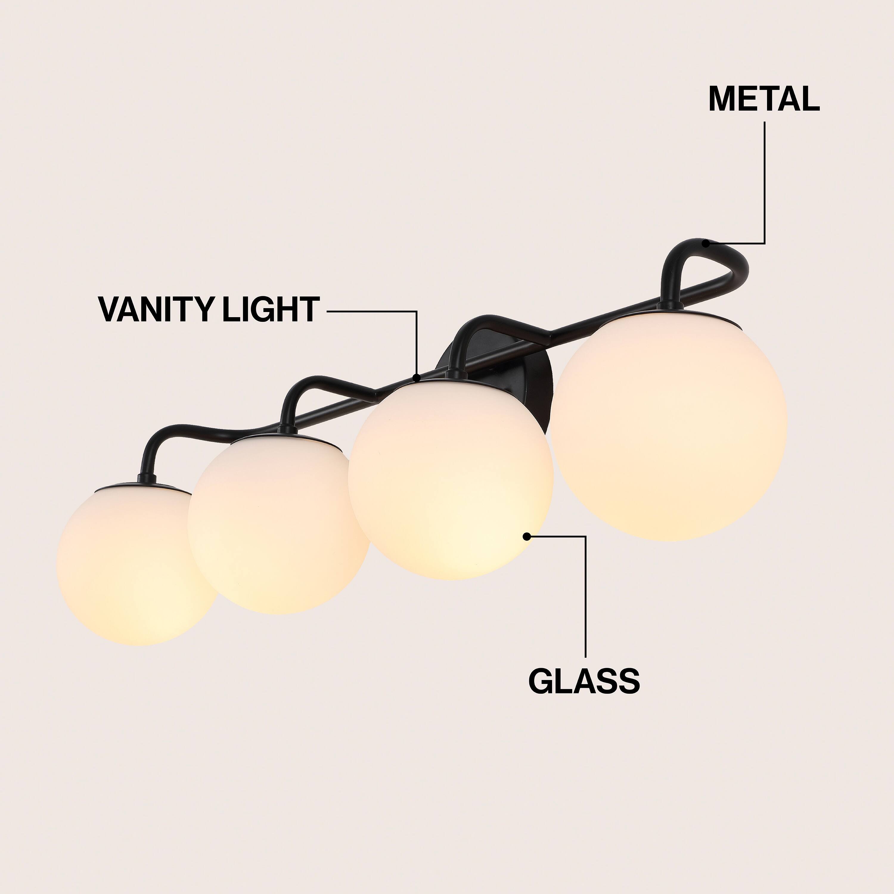 METAL VANITY LIGHT GLASS