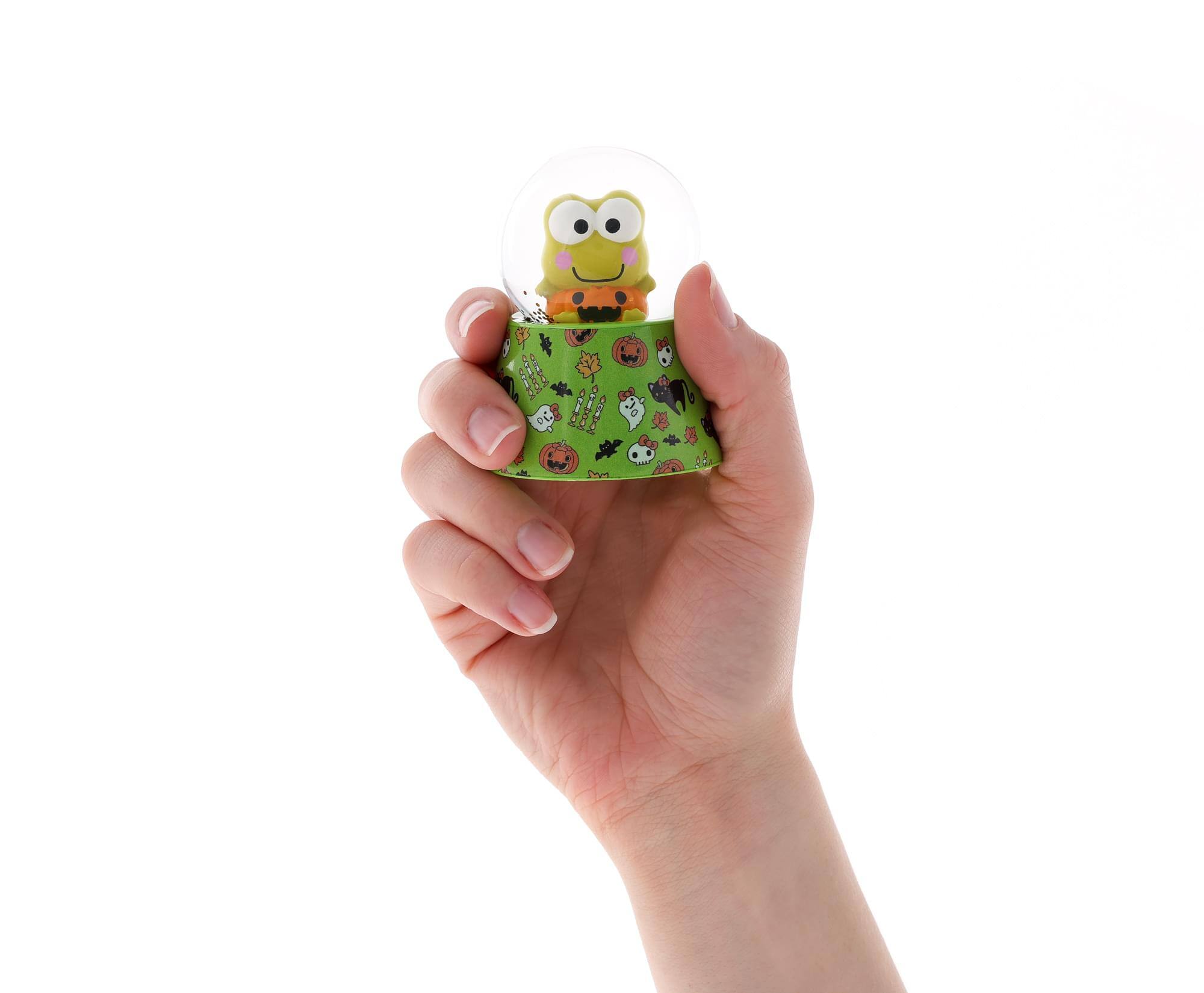 Alt View 2. Silver Buffalo - Sanrio Keroppi Halloween Mini Light-Up Snow Globe | 3 Inches Tall - Multi-Colored.