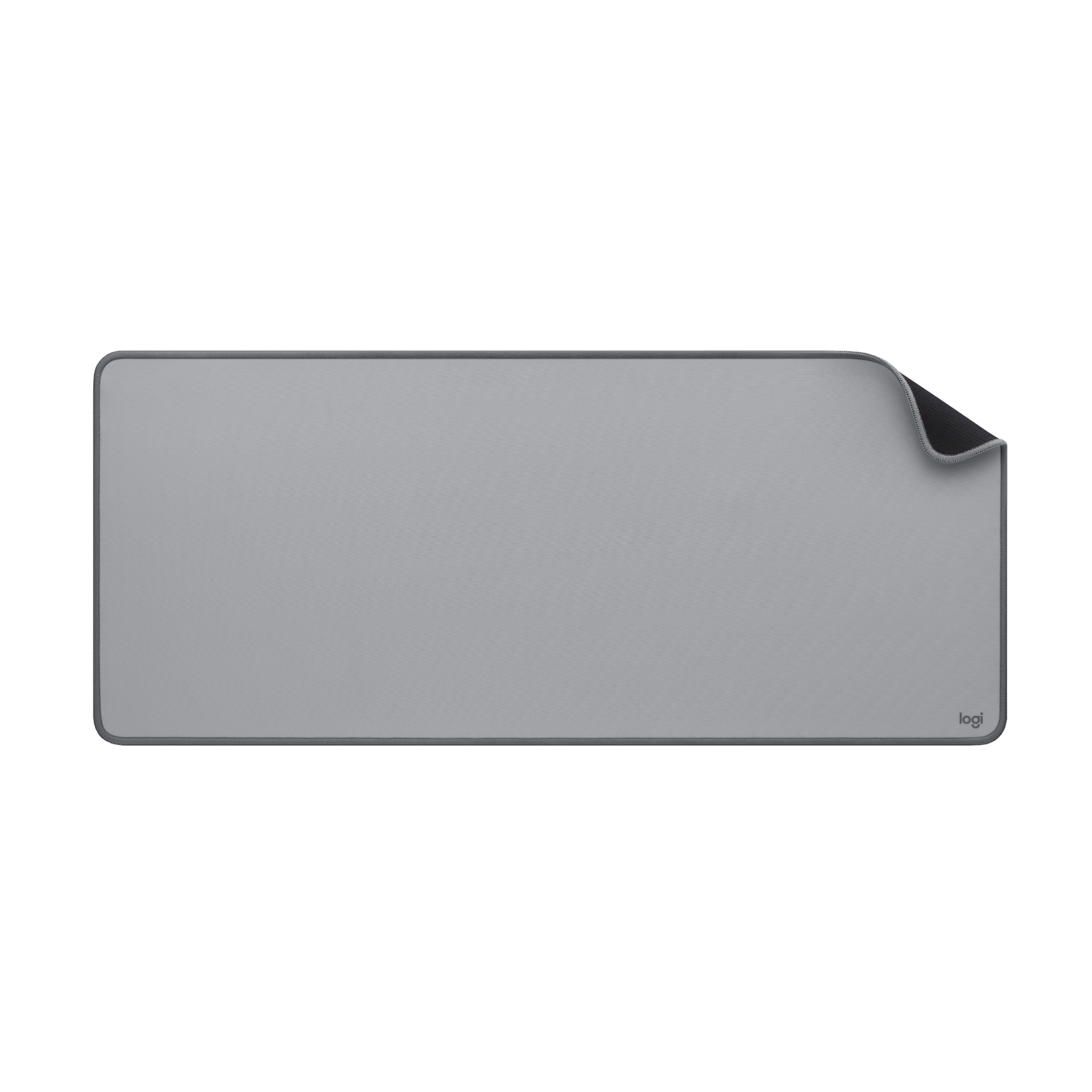 Logitech - Desk Mat Studio Series Extended Mouse Pad with Spill-resistant Durable Design (Large) - Mid Gray - Front_Zoom