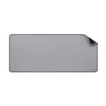 Logitech - Desk Mat Studio Series Extended Mouse Pad with Spill-resistant Durable Design (Large) - Mid Gray