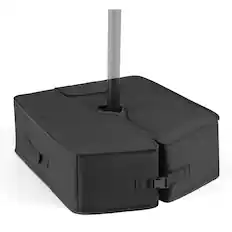 Front. Costway - Costway Umbrella Base Weight, 90 LBS Sand-fillable Bag with Weatherproof Fabric, Patio - Black.