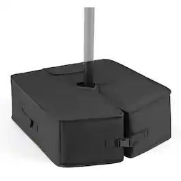 Costway - Umbrella Base Weight, 90 LBS Sand-fillable Bag with Weatherproof Fabric, Patio - Black